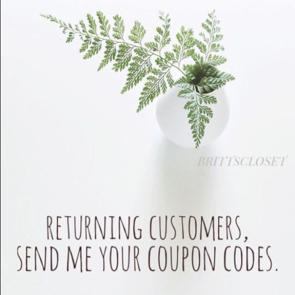 Don’t forget to message me with your coupon code